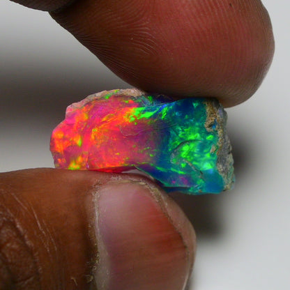 Very Rare Bi-Color Opal Rough 5.00 Cts Natural Ethiopian Opal Raw Jewelry Grade