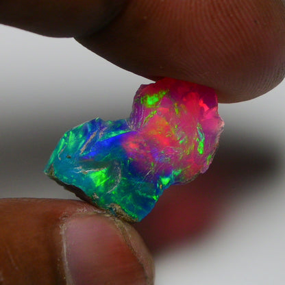 Very Rare Bi-Color Opal Rough 5.00 Cts Natural Ethiopian Opal Raw Jewelry Grade