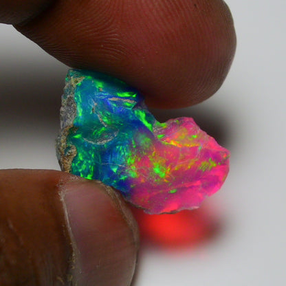 Very Rare Bi-Color Opal Rough 5.00 Cts Natural Ethiopian Opal Raw Jewelry Grade