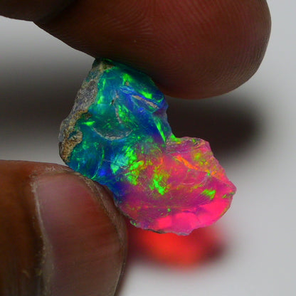 Very Rare Bi-Color Opal Rough 5.00 Cts Natural Ethiopian Opal Raw Jewelry Grade