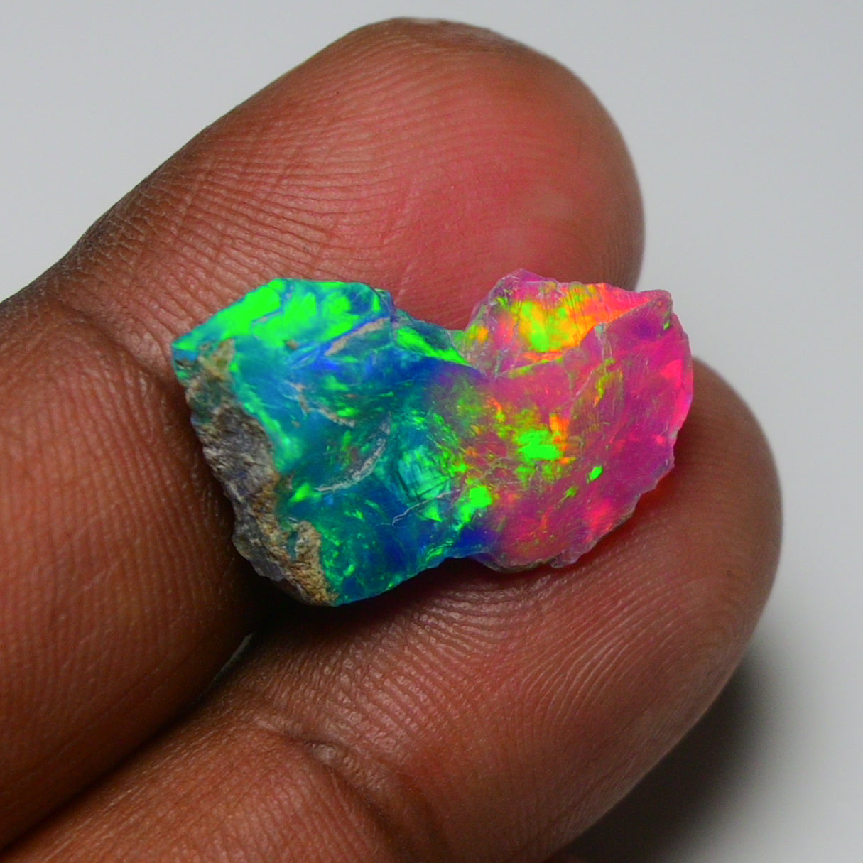 Very Rare Bi-Color Opal Rough 5.00 Cts Natural Ethiopian Opal Raw Jewelry Grade