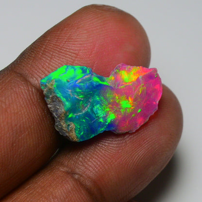 Very Rare Bi-Color Opal Rough 5.00 Cts Natural Ethiopian Opal Raw Jewelry Grade