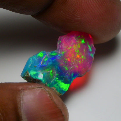 Very Rare Bi-Color Opal Rough 5.00 Cts Natural Ethiopian Opal Raw Jewelry Grade