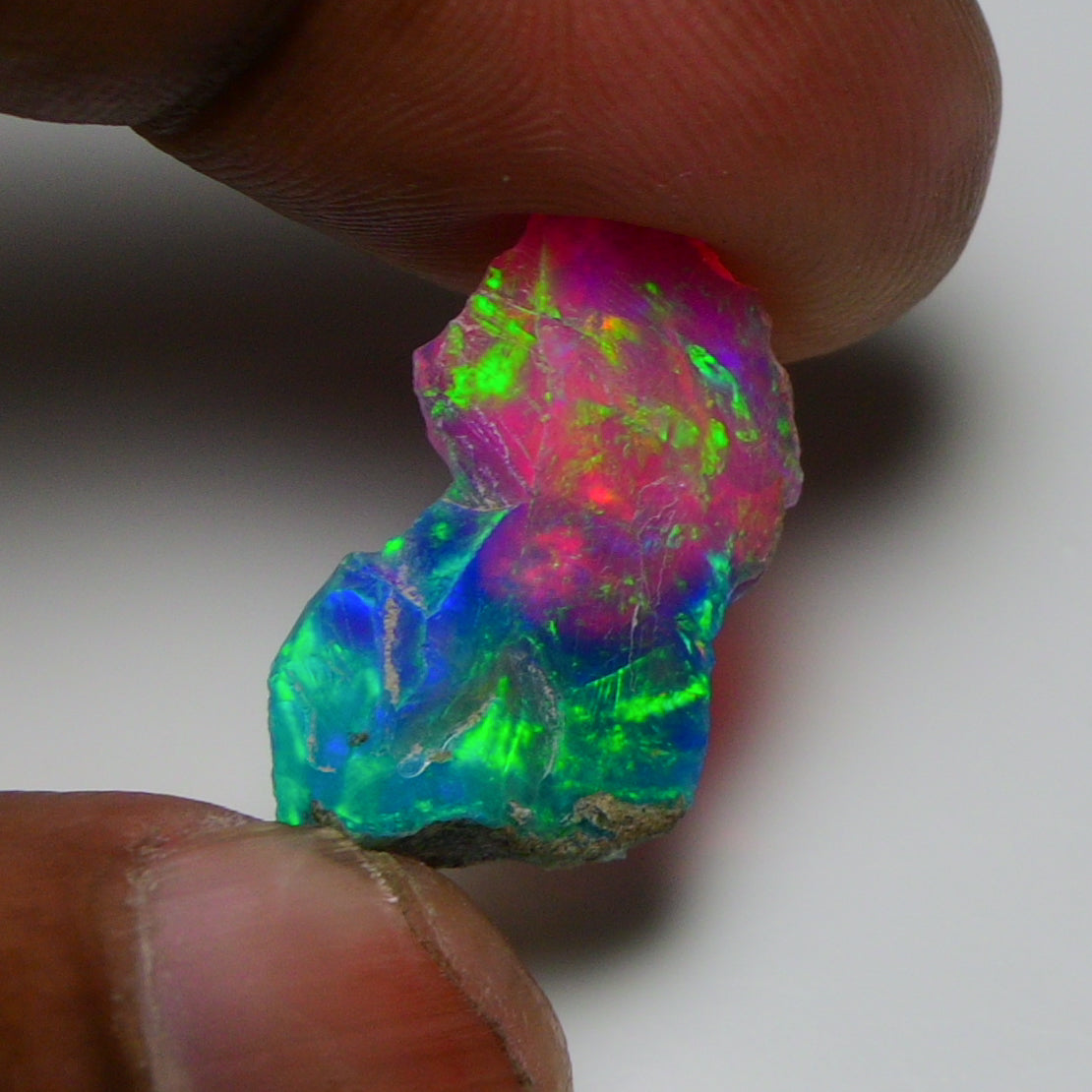 Very Rare Bi-Color Opal Rough 5.00 Cts Natural Ethiopian Opal Raw Jewelry Grade