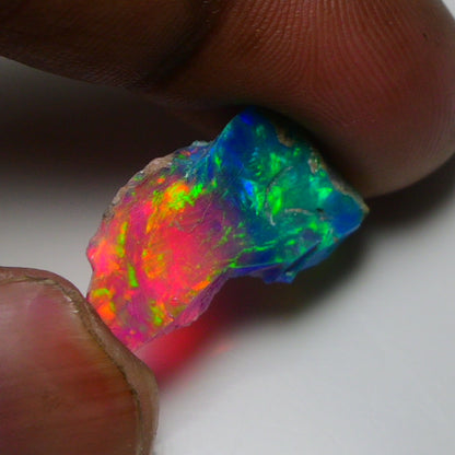 Very Rare Bi-Color Opal Rough 5.00 Cts Natural Ethiopian Opal Raw Jewelry Grade