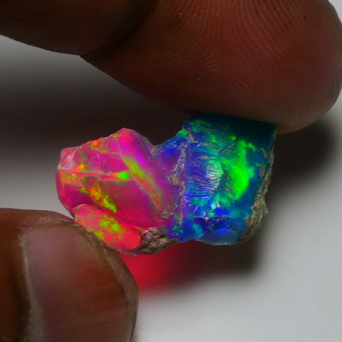 Very Rare Bi-Color Opal Rough 5.00 Cts Natural Ethiopian Opal Raw Jewelry Grade