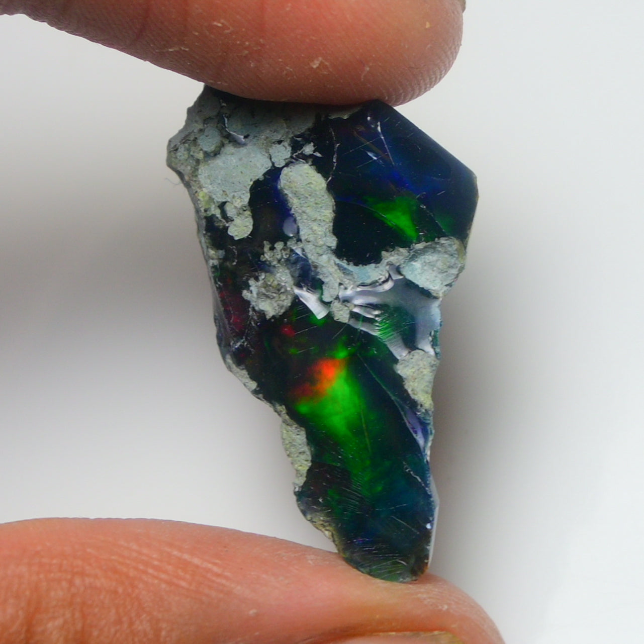 Black Opal Rough 14.70 Carats | Natural Ethiopian Opal Rough - Ready for Cutting & Jewelry | AAA Grade Opal Raw