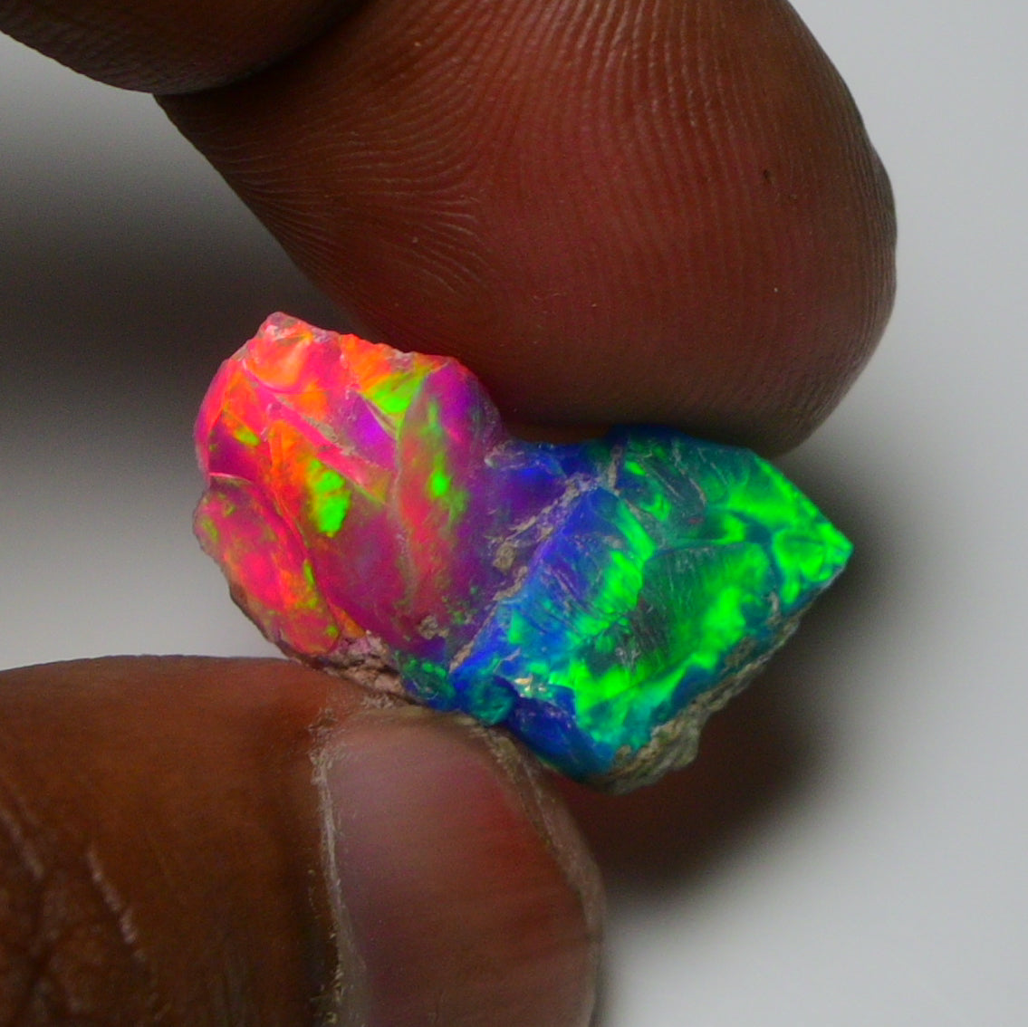 Very Rare Bi-Color Opal Rough 5.00 Cts Natural Ethiopian Opal Raw Jewelry Grade