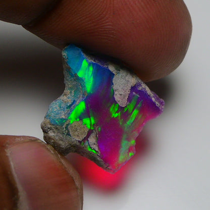 Very Rare Bi-Color Opal Rough 6.10 Cts Natural Ethiopian Opal Raw Jewelry Grade