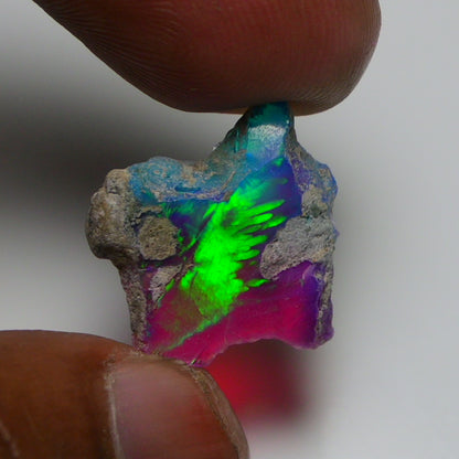 Very Rare Bi-Color Opal Rough 6.10 Cts Natural Ethiopian Opal Raw Jewelry Grade