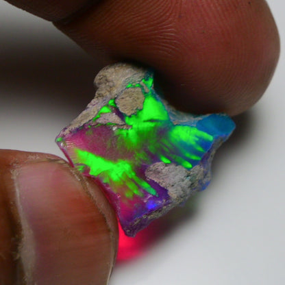 Very Rare Bi-Color Opal Rough 6.10 Cts Natural Ethiopian Opal Raw Jewelry Grade