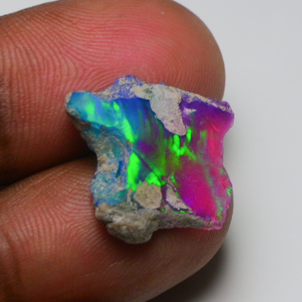 Very Rare Bi-Color Opal Rough 6.10 Cts Natural Ethiopian Opal Raw Jewelry Grade