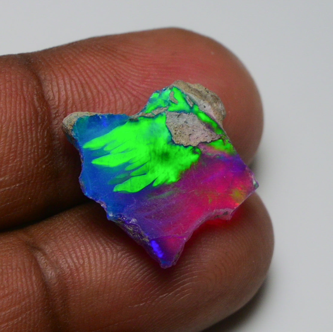 Very Rare Bi-Color Opal Rough 6.10 Cts Natural Ethiopian Opal Raw Jewelry Grade