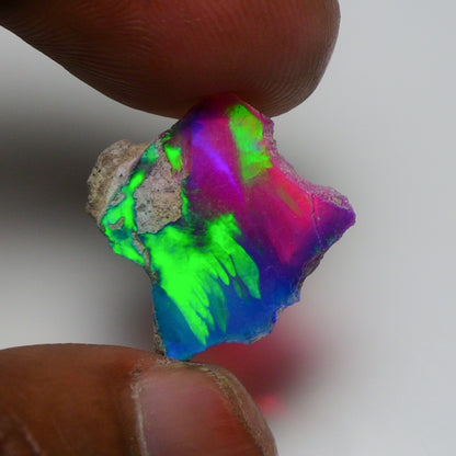 Very Rare Bi-Color Opal Rough 6.10 Cts Natural Ethiopian Opal Raw Jewelry Grade