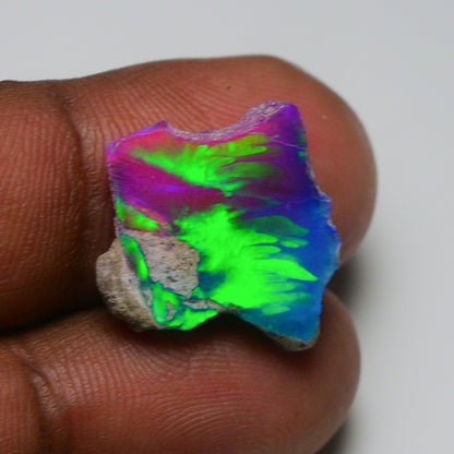 Very Rare Bi-Color Opal Rough 6.10 Cts Natural Ethiopian Opal Raw Jewelry Grade