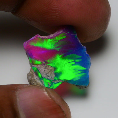 Very Rare Bi-Color Opal Rough 6.10 Cts Natural Ethiopian Opal Raw Jewelry Grade