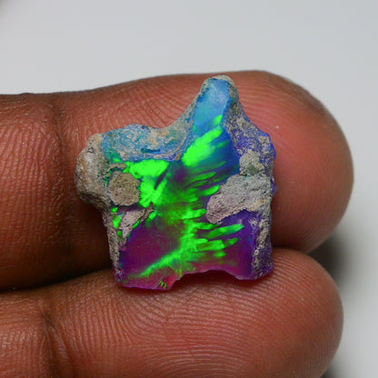 Very Rare Bi-Color Opal Rough 6.10 Cts Natural Ethiopian Opal Raw Jewelry Grade