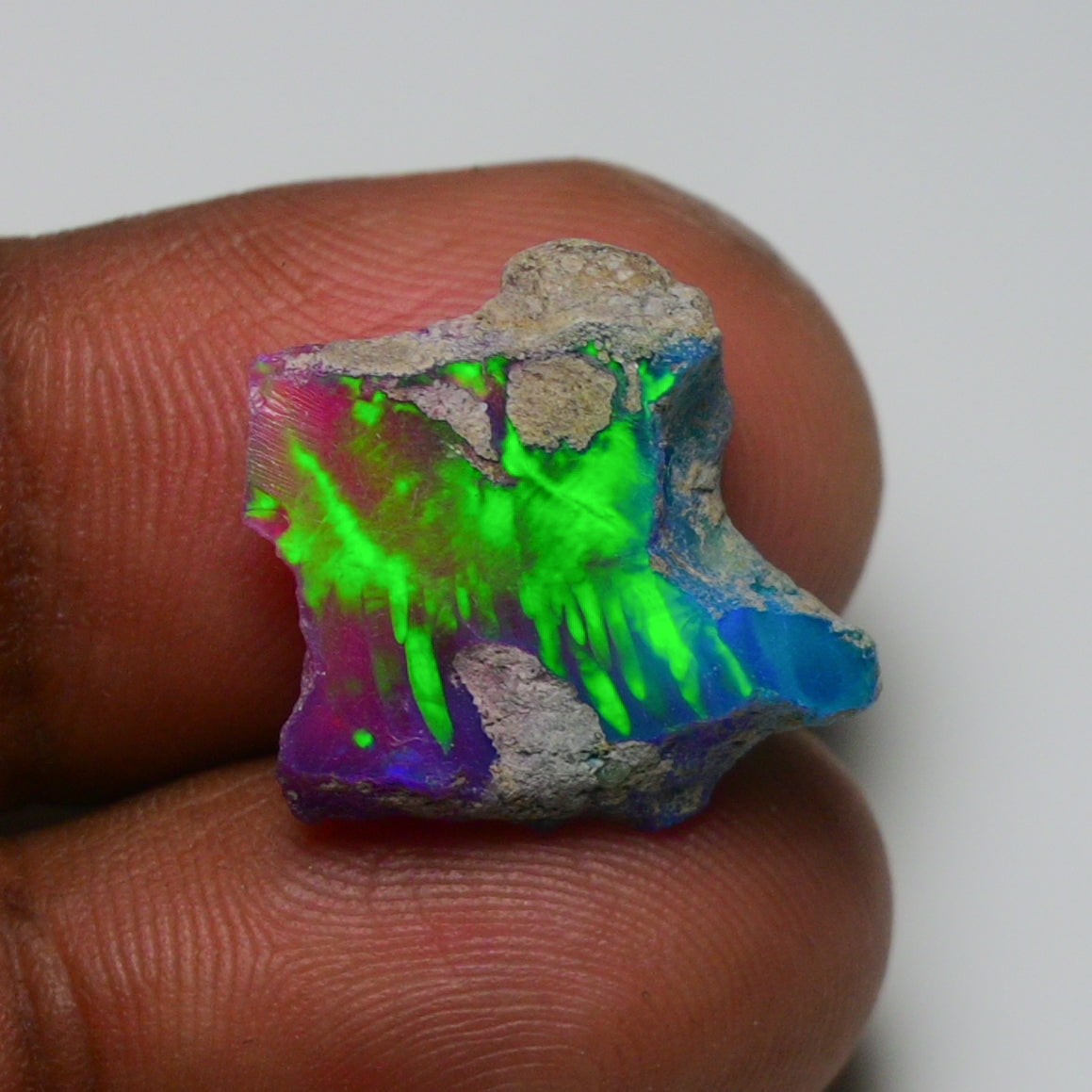 Very Rare Bi-Color Opal Rough 6.10 Cts Natural Ethiopian Opal Raw Jewelry Grade