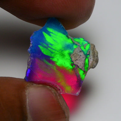 Very Rare Bi-Color Opal Rough 6.10 Cts Natural Ethiopian Opal Raw Jewelry Grade