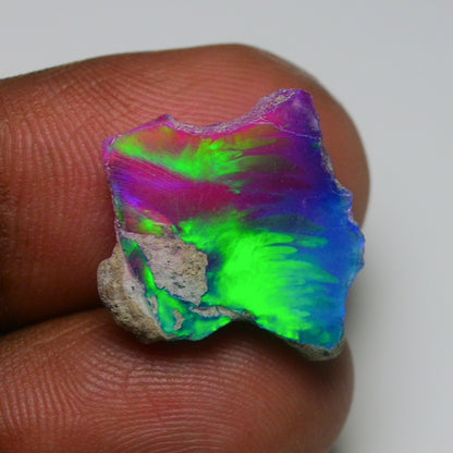 Very Rare Bi-Color Opal Rough 6.10 Cts Natural Ethiopian Opal Raw Jewelry Grade