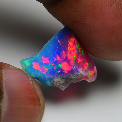 Very Rare Bi-Color Opal Rough 4.70 Cts Natural Ethiopian Opal Raw Jewelry Grade