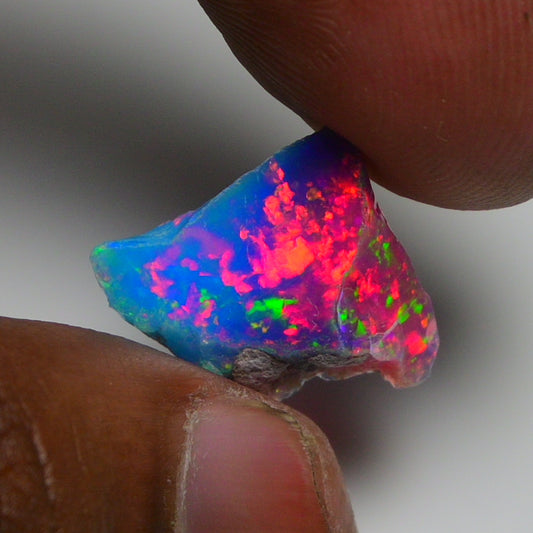 Very Rare Bi-Color Opal Rough 4.70 Cts Natural Ethiopian Opal Raw Jewelry Grade