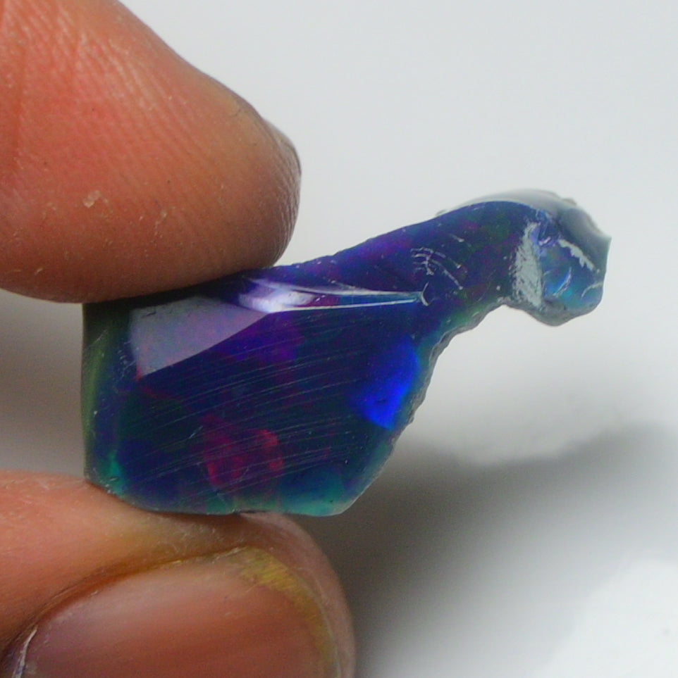 Black Opal Rough 6.30 Carats | Natural Ethiopian Opal Rough - Ready for Cutting & Jewelry | AAA Grade Opal Raw