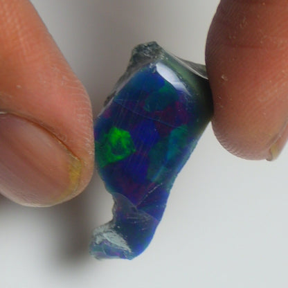 Black Opal Rough 6.30 Carats | Natural Ethiopian Opal Rough - Ready for Cutting & Jewelry | AAA Grade Opal Raw
