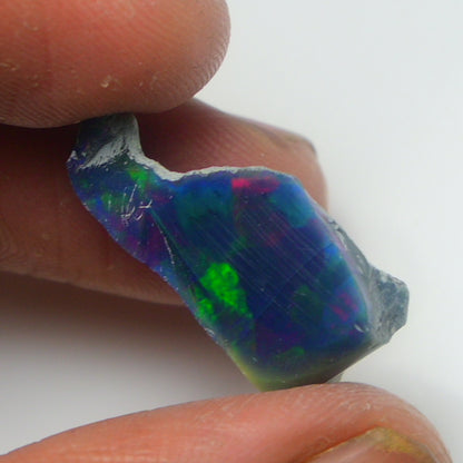 Black Opal Rough 6.30 Carats | Natural Ethiopian Opal Rough - Ready for Cutting & Jewelry | AAA Grade Opal Raw