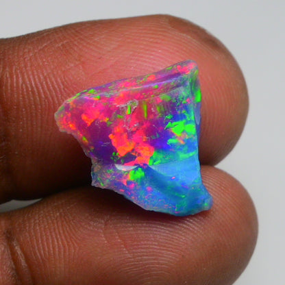 Very Rare Bi-Color Opal Rough 4.70 Cts Natural Ethiopian Opal Raw Jewelry Grade