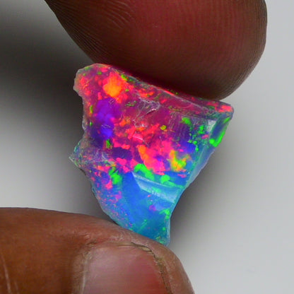 Very Rare Bi-Color Opal Rough 4.70 Cts Natural Ethiopian Opal Raw Jewelry Grade