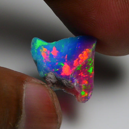 Very Rare Bi-Color Opal Rough 4.70 Cts Natural Ethiopian Opal Raw Jewelry Grade