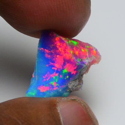 Very Rare Bi-Color Opal Rough 4.70 Cts Natural Ethiopian Opal Raw Jewelry Grade
