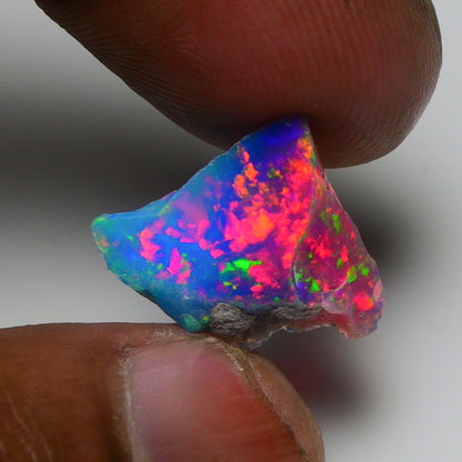 Very Rare Bi-Color Opal Rough 4.70 Cts Natural Ethiopian Opal Raw Jewelry Grade