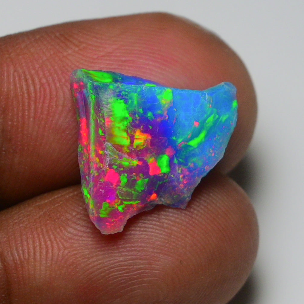 Very Rare Bi-Color Opal Rough 4.70 Cts Natural Ethiopian Opal Raw Jewelry Grade