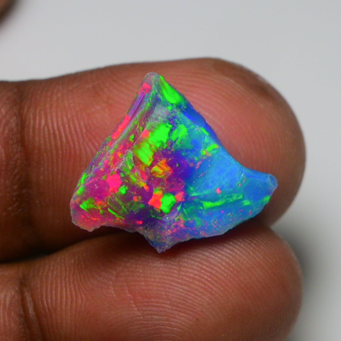 Very Rare Bi-Color Opal Rough 4.70 Cts Natural Ethiopian Opal Raw Jewelry Grade