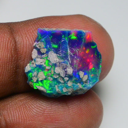 Very Rare Bi-Color Opal Rough 6.30 Cts Natural Ethiopian Opal Raw Jewelry Grade