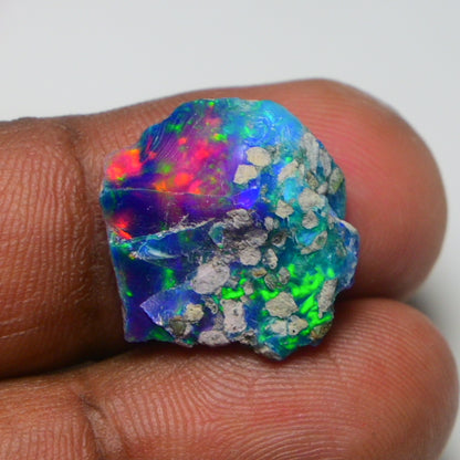 Very Rare Bi-Color Opal Rough 6.30 Cts Natural Ethiopian Opal Raw Jewelry Grade