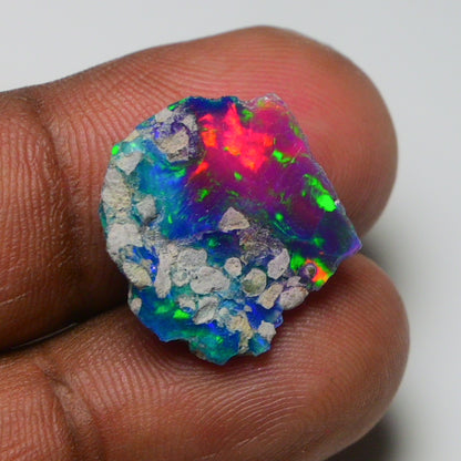 Very Rare Bi-Color Opal Rough 6.30 Cts Natural Ethiopian Opal Raw Jewelry Grade