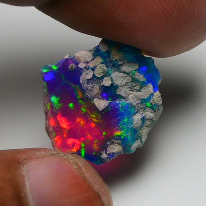 Very Rare Bi-Color Opal Rough 6.30 Cts Natural Ethiopian Opal Raw Jewelry Grade