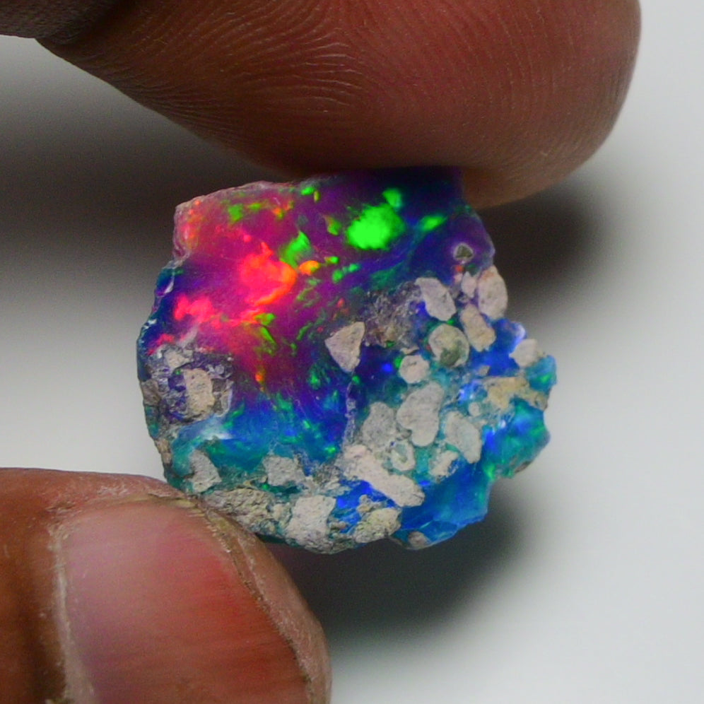Very Rare Bi-Color Opal Rough 6.30 Cts Natural Ethiopian Opal Raw Jewelry Grade