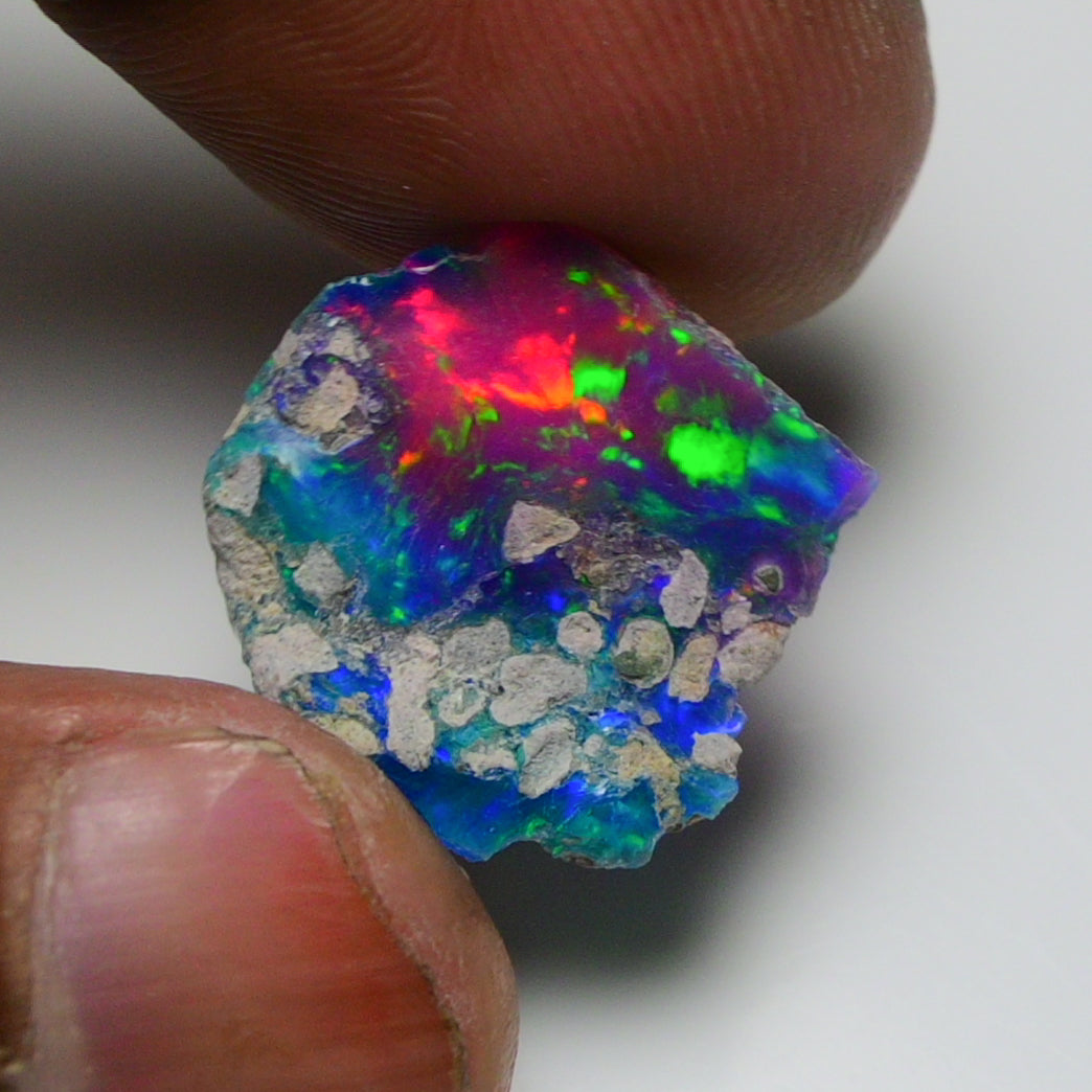 Very Rare Bi-Color Opal Rough 6.30 Cts Natural Ethiopian Opal Raw Jewelry Grade
