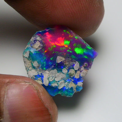 Very Rare Bi-Color Opal Rough 6.30 Cts Natural Ethiopian Opal Raw Jewelry Grade