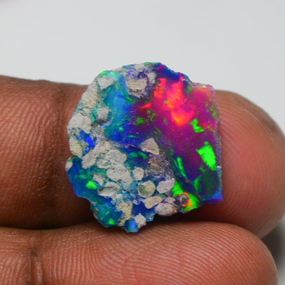 Very Rare Bi-Color Opal Rough 6.30 Cts Natural Ethiopian Opal Raw Jewelry Grade
