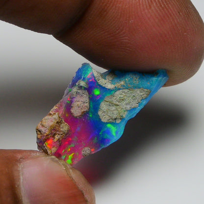 Very Rare Bi-Color Opal Rough 8.85 Cts Natural Ethiopian Opal Raw Jewelry Grade