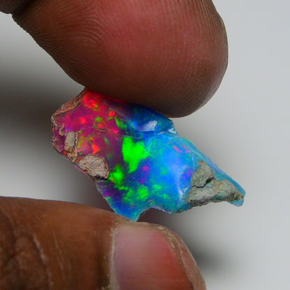 Very Rare Bi-Color Opal Rough 8.85 Cts Natural Ethiopian Opal Raw Jewelry Grade