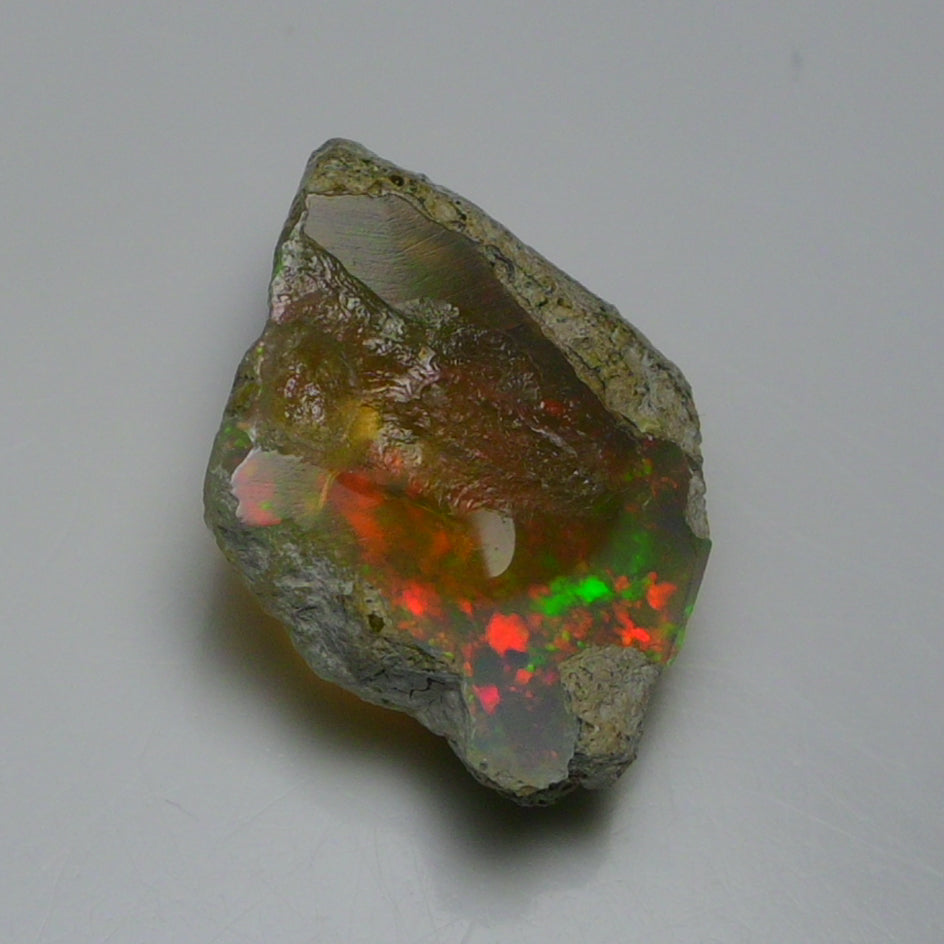 Rare White Opal 16.25 Carats | Natural White Ethiopian Opal Rough - Ready for Cutting & Jewelry!