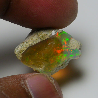 Rare White Opal 16.25 Carats | Natural White Ethiopian Opal Rough - Ready for Cutting & Jewelry!