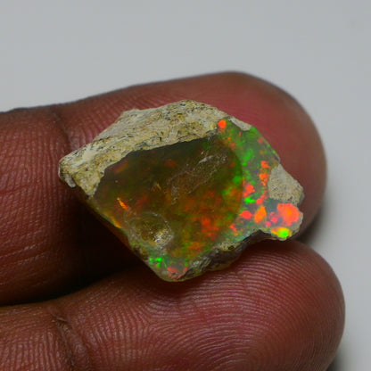 Rare White Opal 16.25 Carats | Natural White Ethiopian Opal Rough - Ready for Cutting & Jewelry!