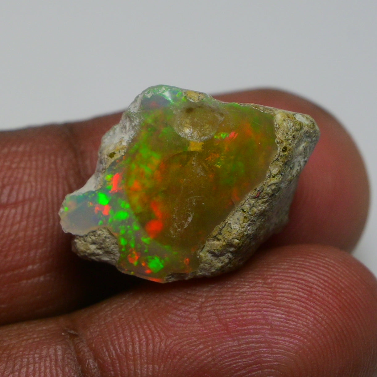 Rare White Opal 16.25 Carats | Natural White Ethiopian Opal Rough - Ready for Cutting & Jewelry!